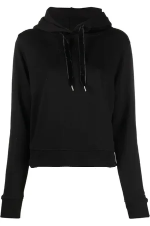 Tommy Hilfiger Dames, Sweatshirts & Hoodies, Zwart, Maat: L Velours