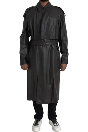 Bottega Veneta Heren, Mantels, Zwart, Maat: S Leer