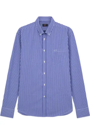Paul & Shark Heren, Overhemden, Blauw, Maat: 4XL Katoen