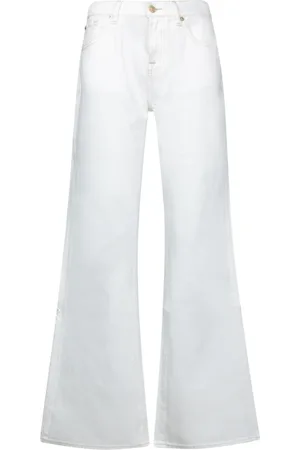 7 for all Mankind Dames, Jeans, Wit, Maat: W31 Katoen