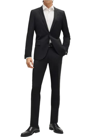 HUGO BOSS Heren, Pakken, Zwart, Maat: M Wol
