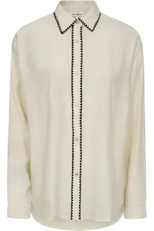 Co`Couture Dames, Blouses & Shirts, Wit, Maat: M Nylon