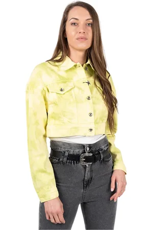 Patrizia Pepe Dames, Jassen, Geel, Maat: M Denim