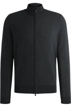 HUGO BOSS Heren, Truien, Zwart, Maat: S Katoen