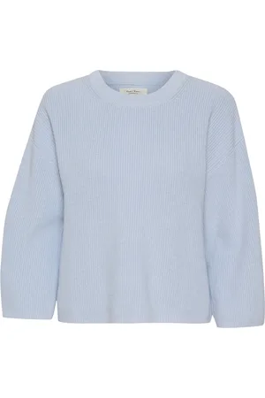 Part Two Dames, Truien, Blauw, Maat: 2XL Katoen