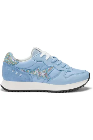 sun68 Dames, Schoenen, Blauw, Maat: 38 EU Leer