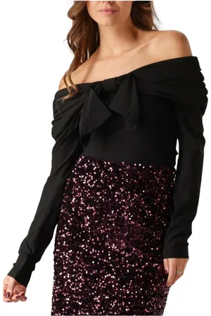 Y.A.S Dames, Blouses & Shirts, Zwart, Maat: XS Poliester