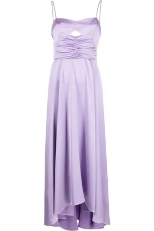 Pinko Dames, Jurken, Paars, Maat: XL Satijn