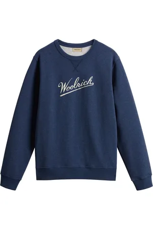 Woolrich Heren, Sweatshirts & Hoodies, Blauw, Maat: S Katoen