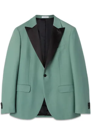 Boglioli Heren, Pakken, Groen, Maat: XL Wol
