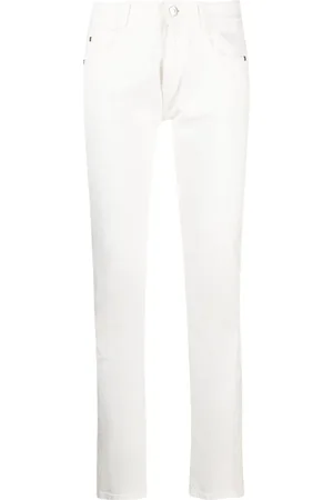Stella McCartney Dames, Broeken, Wit, Maat: W28 Katoen