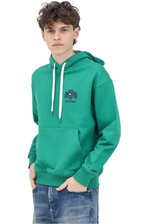 Tommy Hilfiger Heren, Sweatshirts & Hoodies, Groen, Maat: M Katoen