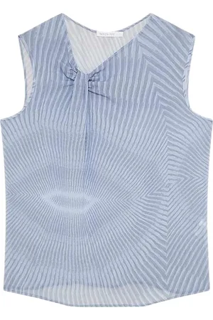 Patrizia Pepe Dames, Tops, Blauw, Maat: L Poliester