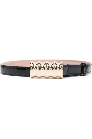 Khaite Dames, Accessoires, Zwart, Maat: 80 CM Leer