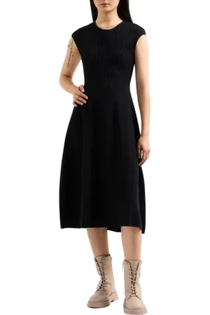 Armani Exchange Dames, Jurken, Zwart, Maat: S Viscose