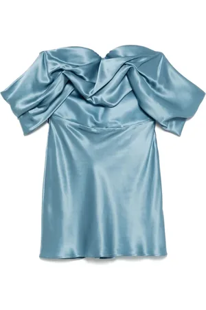 GIUSEPPE DI MORABITO Dames, Jurken, Blauw, Maat: S Leer