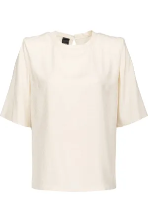 Pinko Dames, Tops, Wit, Maat: XS Zijde