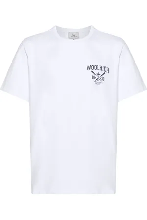 Woolrich Heren, Tops, Wit, Maat: S Katoen