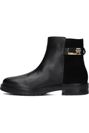 Tommy Hilfiger Dames, Schoenen, Zwart, Maat: 37 EU Leer