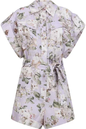 ZIMMERMANN Dames, Jumpsuits & Playsuits, Veelkleurig, Maat: XS Linnen