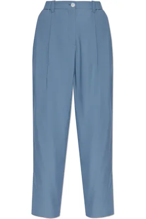 Kenzo Dames, Broeken, Blauw, Maat: M Viscose