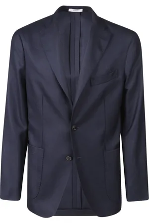 Boglioli Heren, Jassen, Blauw, Maat: XL Wol