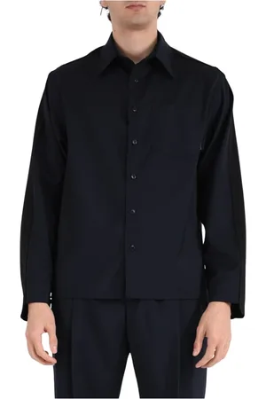 COSTUMEIN Heren, Overhemden, Blauw, Maat: L Wol