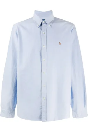 Ralph Lauren Heren, Overhemden, Blauw, Maat: XL Katoen