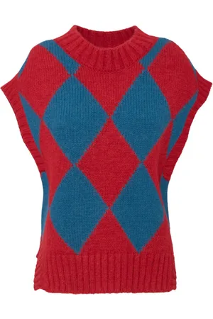 La DoubleJ Dames, Truien, Rood, Maat: S Wol