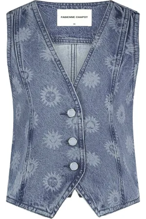 Fabienne Chapot Dames, Jassen, Blauw, Maat: M Denim