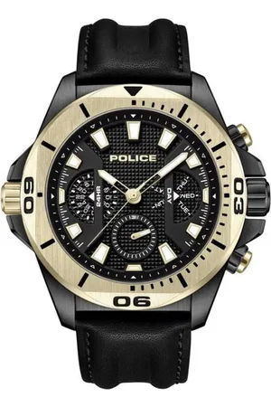 Police Heren, Accessoires, Zwart, Maat: ONE Size Leer