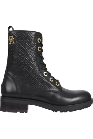 Tommy Hilfiger Dames, Schoenen, Zwart, Maat: 36 EU Leer
