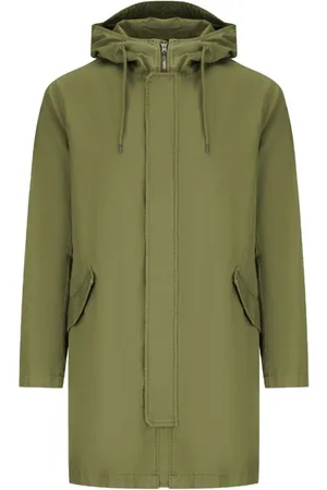 HERNO Heren, Mantels, Groen, Maat: 3XL Katoen