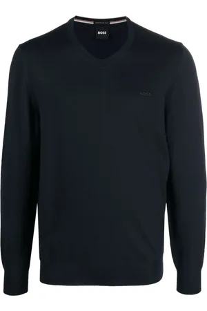 HUGO BOSS Heren, Truien, Blauw, Maat: S Wol