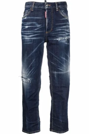 Dsquared2 Dames, Jeans, Blauw, Maat: 2XS Katoen