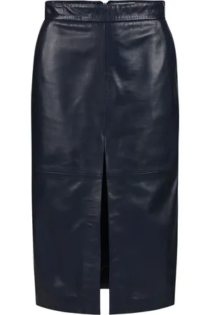 Iceberg Dames, Rokken, Blauw, Maat: M Leer