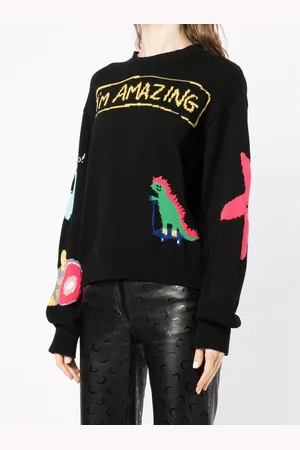 Dsquared2 Dames, Truien, Zwart, Maat: L Katoen