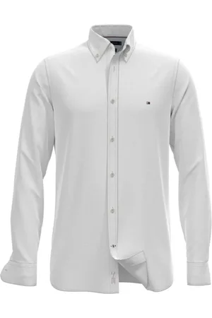 Tommy Hilfiger Heren, Overhemden, Wit, Maat: L Katoen