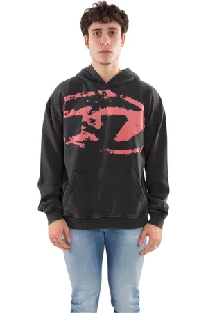 Diesel Heren, Sweatshirts & Hoodies, Zwart, Maat: L