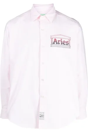 ARIES Heren, Overhemden, Roze, Maat: XL Katoen