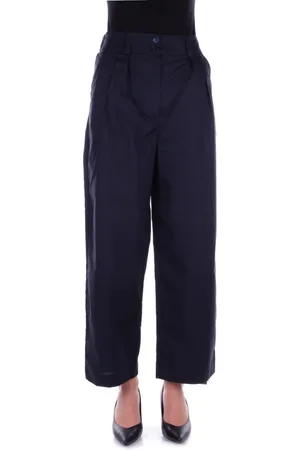 Woolrich Dames, Broeken, Blauw, Maat: M Katoen