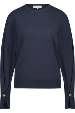 Fabienne Chapot Dames, Truien, Blauw, Maat: M Tweed