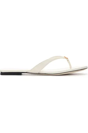 Tory Burch Dames, Schoenen, Wit, Maat: 37 1/2 EU Leer
