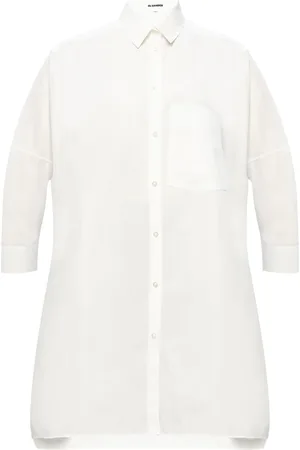 Jil Sander Dames, Blouses & Shirts, Wit, Maat: XS Katoen