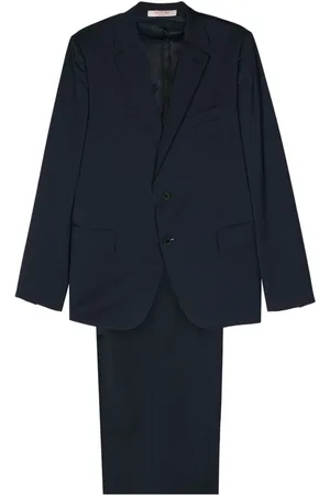 VALENTINO GARAVANI Heren, Pakken, Blauw, Maat: 2XL Wol