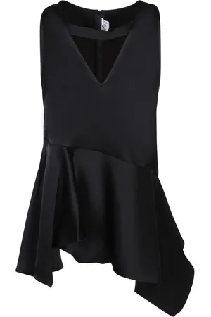 J.W.Anderson Dames, Tops, Zwart, Maat: 2XS Poliester
