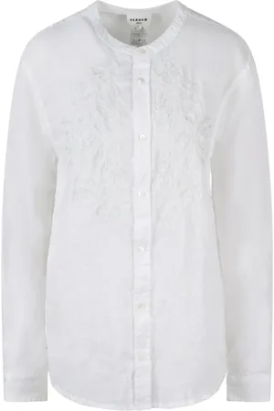 P.A.R.O.S.H. Dames, Blouses & Shirts, Wit, Maat: M Linnen