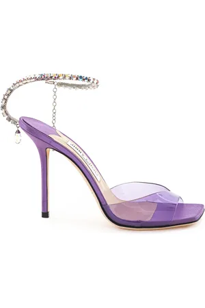 Jimmy Choo Dames, Schoenen, Paars, Maat: 38 1/2 EU Satijn