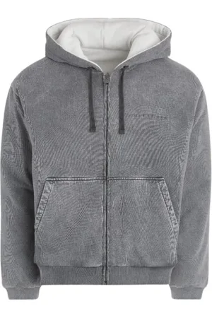 Guess Heren, Sweatshirts & Hoodies, Grijs, Maat: M Katoen