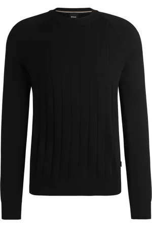 HUGO BOSS Dames, Truien, Zwart, Maat: M Wol